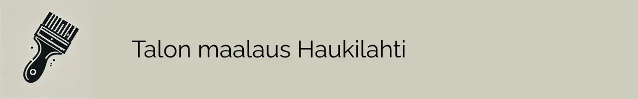 Talon maalaus Haukilahti